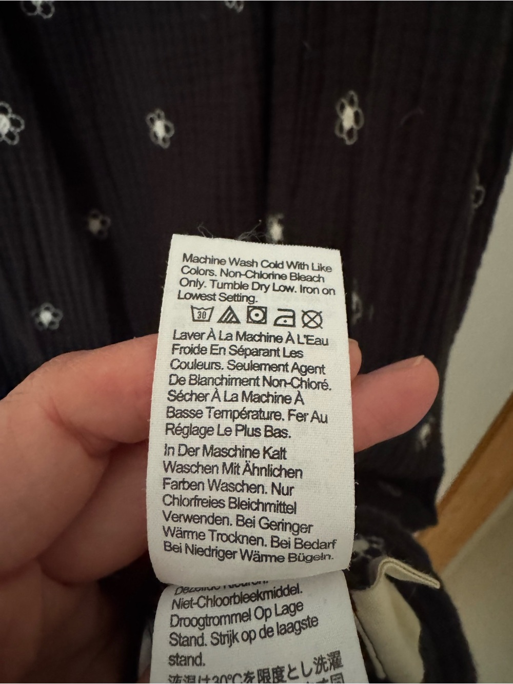 Madewell Black Floral Button-Front Midi Dress - Picture 7 of 8